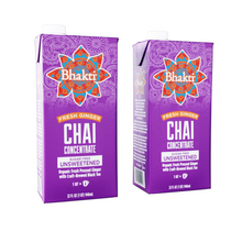 Load image into Gallery viewer, Fresh Ginger Chai Concentrate 2-Pack

