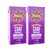 Load image into Gallery viewer, Fresh Ginger Chai Concentrate 2-Pack