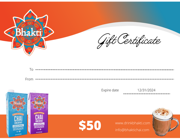 Bhakti Gift Certificate