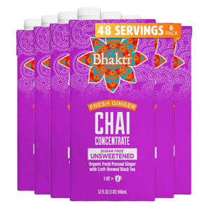 Fresh Ginger Chai Concentrate - 6-Quart Case