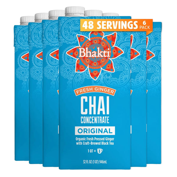 Fresh Ginger Chai Concentrate - 6-Quart Case